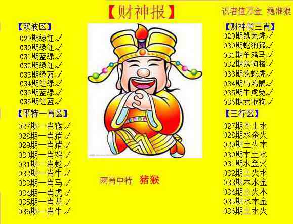 036期黄色财神报[图]